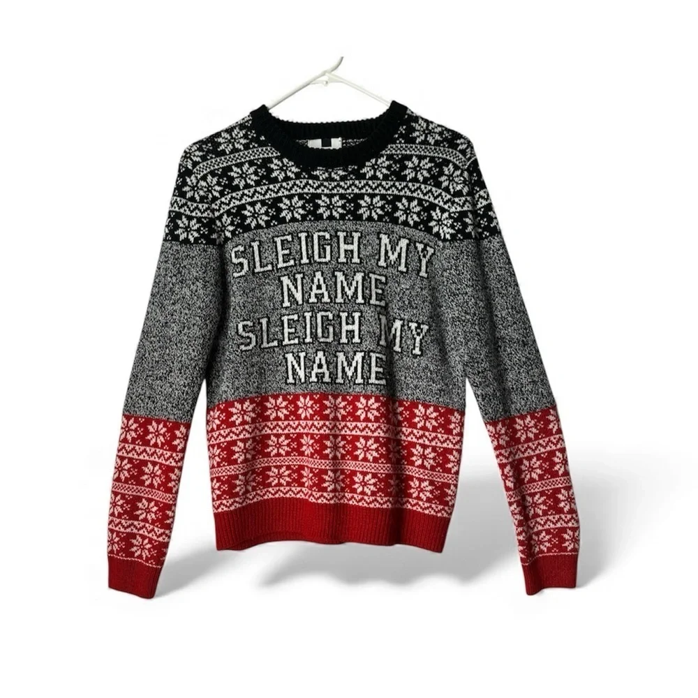 TOPMAN Mens Holiday Christmas Knitted Sweater XS/S